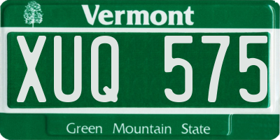 VT license plate XUQ575