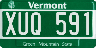 VT license plate XUQ591
