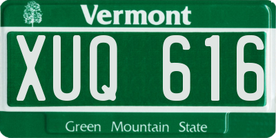 VT license plate XUQ616