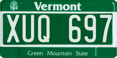 VT license plate XUQ697