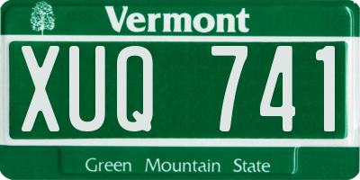 VT license plate XUQ741