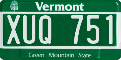 VT license plate XUQ751
