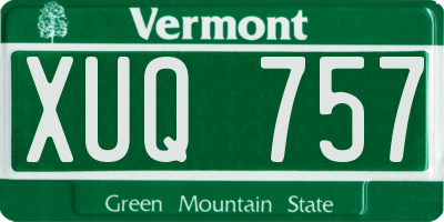 VT license plate XUQ757