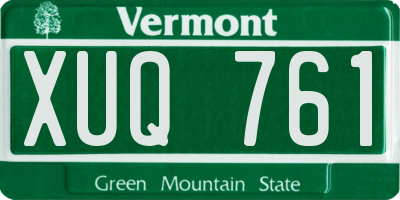 VT license plate XUQ761