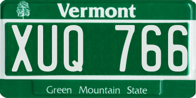 VT license plate XUQ766
