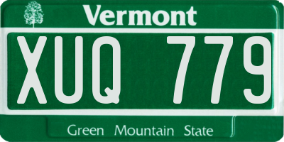 VT license plate XUQ779