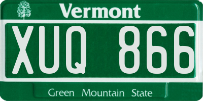 VT license plate XUQ866