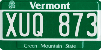VT license plate XUQ873