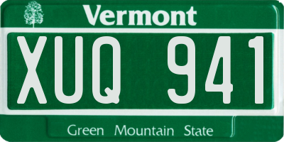 VT license plate XUQ941