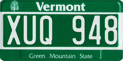 VT license plate XUQ948