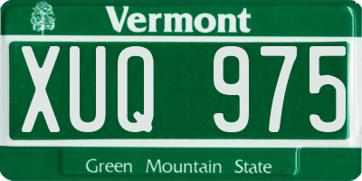 VT license plate XUQ975