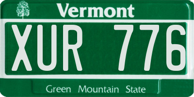VT license plate XUR776