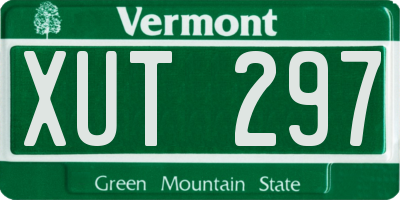 VT license plate XUT297