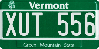 VT license plate XUT556