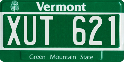 VT license plate XUT621