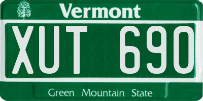 VT license plate XUT690