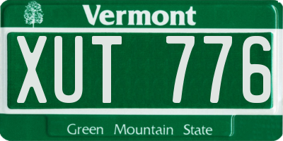 VT license plate XUT776
