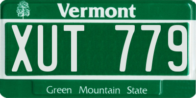 VT license plate XUT779