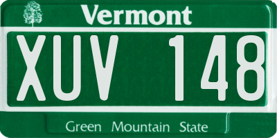 VT license plate XUV148