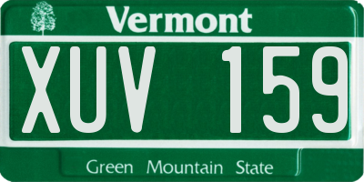 VT license plate XUV159
