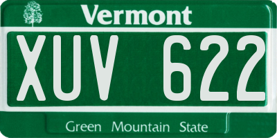 VT license plate XUV622