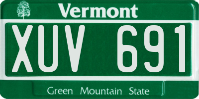 VT license plate XUV691