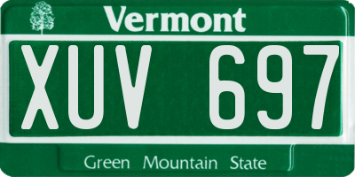 VT license plate XUV697