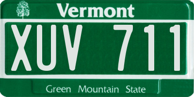 VT license plate XUV711