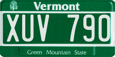 VT license plate XUV790