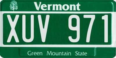VT license plate XUV971