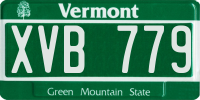 VT license plate XVB779