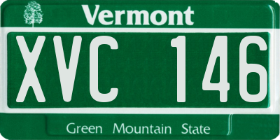 VT license plate XVC146