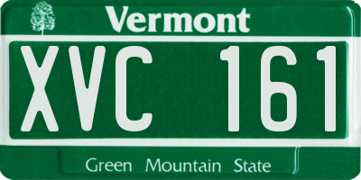 VT license plate XVC161