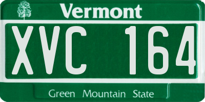VT license plate XVC164