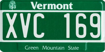VT license plate XVC169