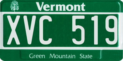 VT license plate XVC519
