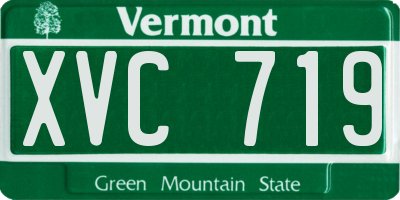 VT license plate XVC719