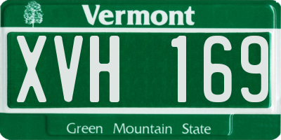VT license plate XVH169