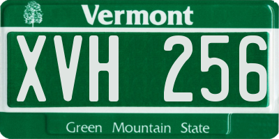 VT license plate XVH256