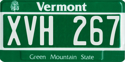 VT license plate XVH267