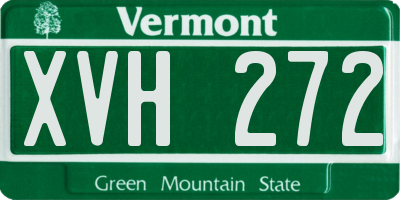 VT license plate XVH272
