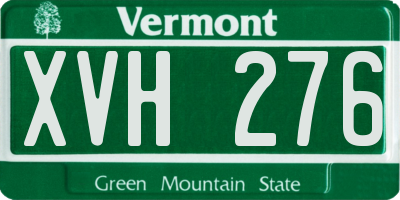 VT license plate XVH276