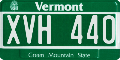 VT license plate XVH440