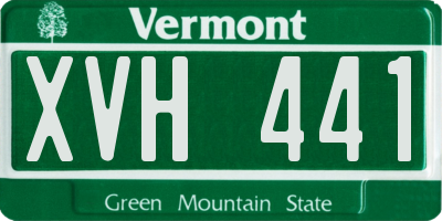 VT license plate XVH441