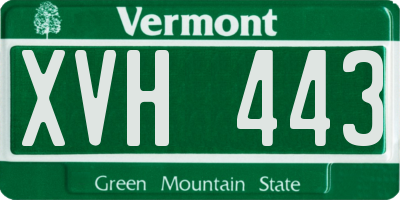 VT license plate XVH443