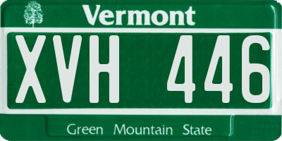 VT license plate XVH446