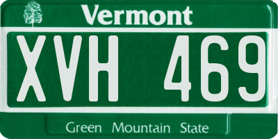 VT license plate XVH469