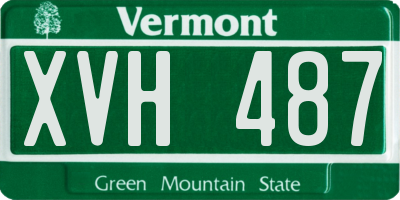 VT license plate XVH487
