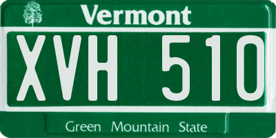 VT license plate XVH510