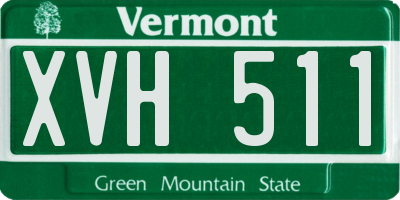VT license plate XVH511